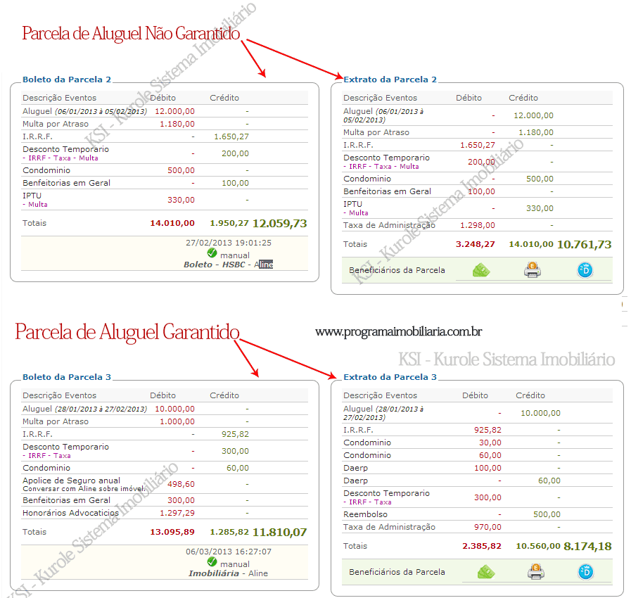 Exemplo no cálculo do aluguel no sistema imobiliário Exemplo no cálculo do aluguel no sistema imobiliário